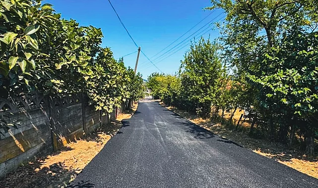 Sakarya Karasu'da bir mahallenin ulaşım hattı daha yenilendi