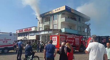 Samsun'da yangında yabancı uyruklu şahıs ağır yaralandı