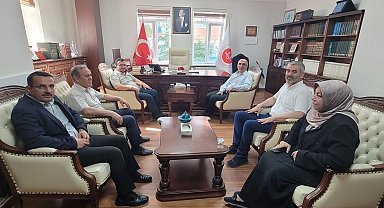 Sarı, Müftü İmamoğlu ile görüştü