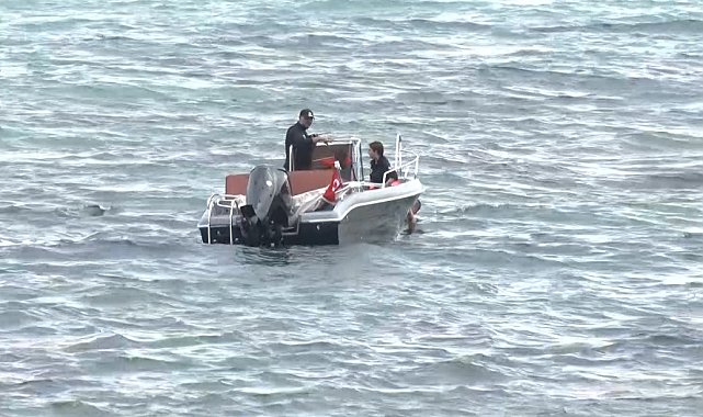 Sarıyer'de denizde kaybolan Sedat Yağız'ı arama çalışmaları sürüyor