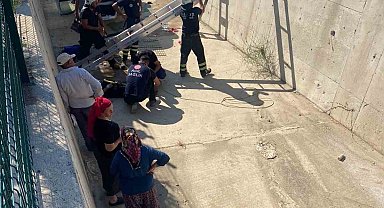 Şarköy'de kontrolden çıkan otomobil dereye uçtu