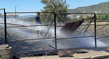 SDÜ Orman Fakültesi yakınlarında yangın korkuttu