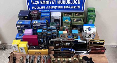 Seydişehir'de 26 adet kesici delici alet ele geçirildi