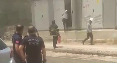 Sıcak havalar trafo yangınına neden oldu
