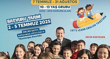 Silivri Belediyesi'nden ücretsiz yaz dönemi İngilizce kursu