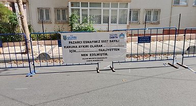 Silivri Belediyesi'nden yanıltıcı etiket kullanan esnafa tezgah kapatma cezası