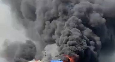 Silivri'de konteynerde çıkan yangın tarlaya sıçradı