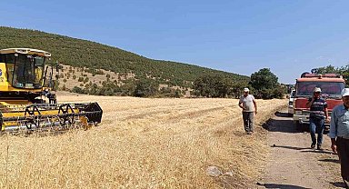 Simav'da biçerdöverlerin biçim yasağına uyup uymadığı kontrol ediliyor