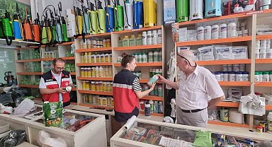 Simav'da bitki koruma ürünü bayilerinde denetim