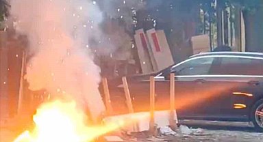 Siverek'te altyapı kazısında elektrik kabloları patladı