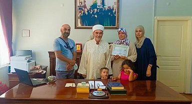 Söke İlçe Müftülüğü'nde ihtida töreni gerçekleştirildi