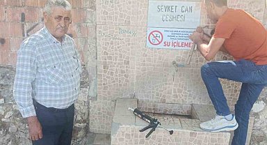 Söke'de bazı halk çeşmelerine "Su içilemez" uyarısı