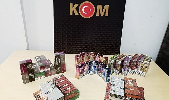 Söke'de elektronik sigara operasyonu
