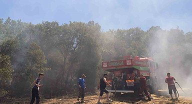 Susurluk'ta arazi yangını kontrol altına alındı