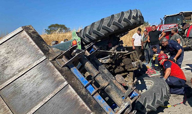 Susurluk'ta traktör kazası: 2 kişi ağır yaralandı