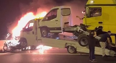 TAG Otoyolu Nurdağı kesiminde zincirleme kaza: 1 ölü, 1 ağır yaralı