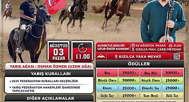 Tavas Rahvan At Yarışı ve Gurbetçi Festivaline sayılı günler kaldı