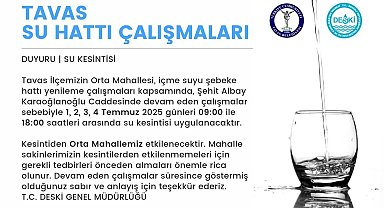 Tavas'ta içme suyu şebekeleri yenileniyor