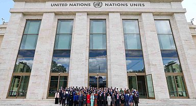 TBMM Başkanı Kurtulmuş, Cenevre'de parlamento başkanlarıyla aile fotoğrafına katıldı