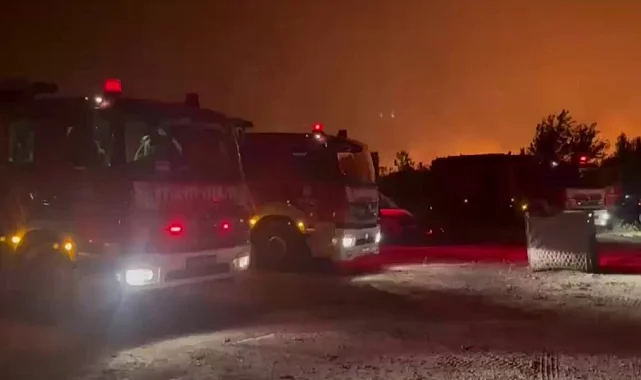 Tekirdağ Şarköy ve Çanakkale Ayvacık'ta yangınlara müdahale sürüyor