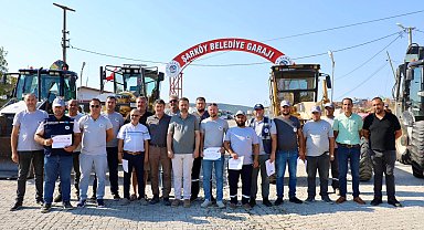 Tekirdağ Şarköy'ün kahraman personeline takdir belgesi