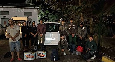Tekirdağ'da 8 düzensiz göçmen ve 1 organizatör yakalandı