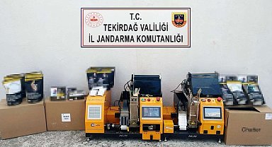 Tekirdağ'da jandarmadan tütün ve makaron operasyonu
