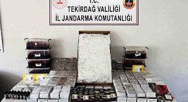 Tekirdağ'da kaçak tütün operasyonu