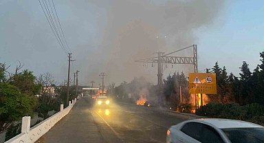 Tekirdağ'da korkutan yangın