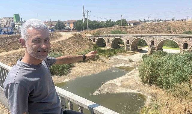 Tekirdağ'da kuraklık nedeniyle Hayrabolu Deresi kurudu