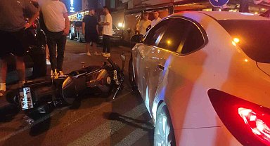 Tekirdağ'da motosiklet ile otomobil çarpıştı: 1 yaralı