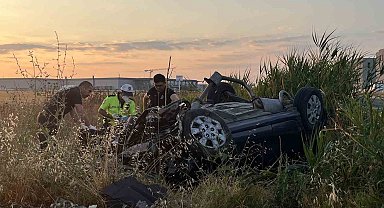 Tekirdağ'da otomobil takla attı: 2 ölü
