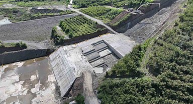 Terme'yi selden koruyacak Salıpazarı Barajı'nda sona doğru