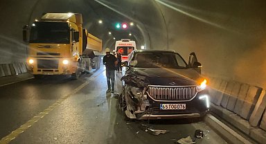 TOGG, Güzeldere Tüneli'nde kaza yaptı