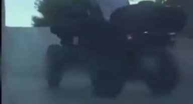 Trafiği tehlikeye atan ATV sürücüsüne 10 bin TL ceza