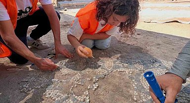Tralleis'te çalışmalar mozaik havuzunda yoğunlaştırıldı