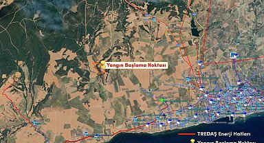 TREDAŞ: "Yangın bölgesinde bize ait enerji hattı bulunmamaktadır"