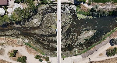 Tunca Nehri'nde su akışı durdu