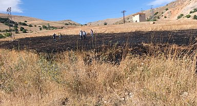 Tunceli'de arazi yangını