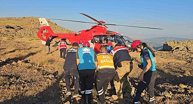 Tunceli'de kayalık alanda düşerek ayağını kıran vatandaş kurtarıldı