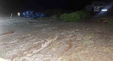 Tunceli'de temmuz ayında kar ve dolu sürprizi