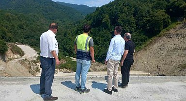 Türkeli'de Zimari Göleti'nde çalışmalar sona yaklaşıyor
