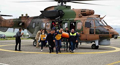 Uçak kazasında yaralı yolcunun hayati tehlikesi devam ediyor