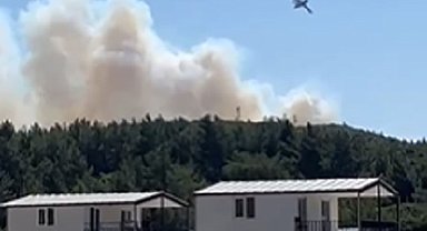 Urla'da makilik alanda korkutan yangın