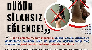 Uşak jandarmasından 'Silahsız düğün, silahsız eğlence' uyarısı