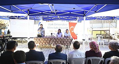 Uşak'ta üniversite-köy buluşmaları devam ediyor: Bilim Kafe Güre'de