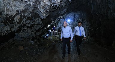 Vali Akbıyık, Yerküpe Mağarası ve Mesire Alanı'nda incelemelerde bulundu