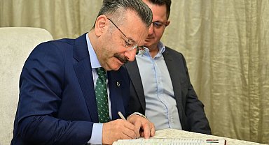 Vali Aksoy, polis memurunun kızının nikah şahidi oldu