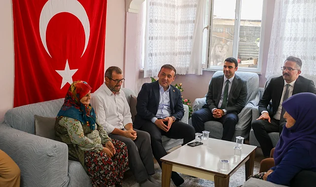 Vali Sözer'den Şehit Osman Er'in ailesine ziyaret