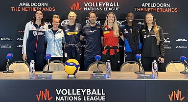 VNL Apeldoorn etabının basın toplantısı yapıldı